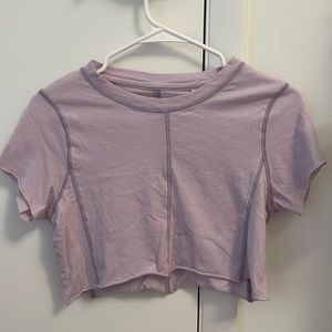 Purple cropped pacsun tee shirt